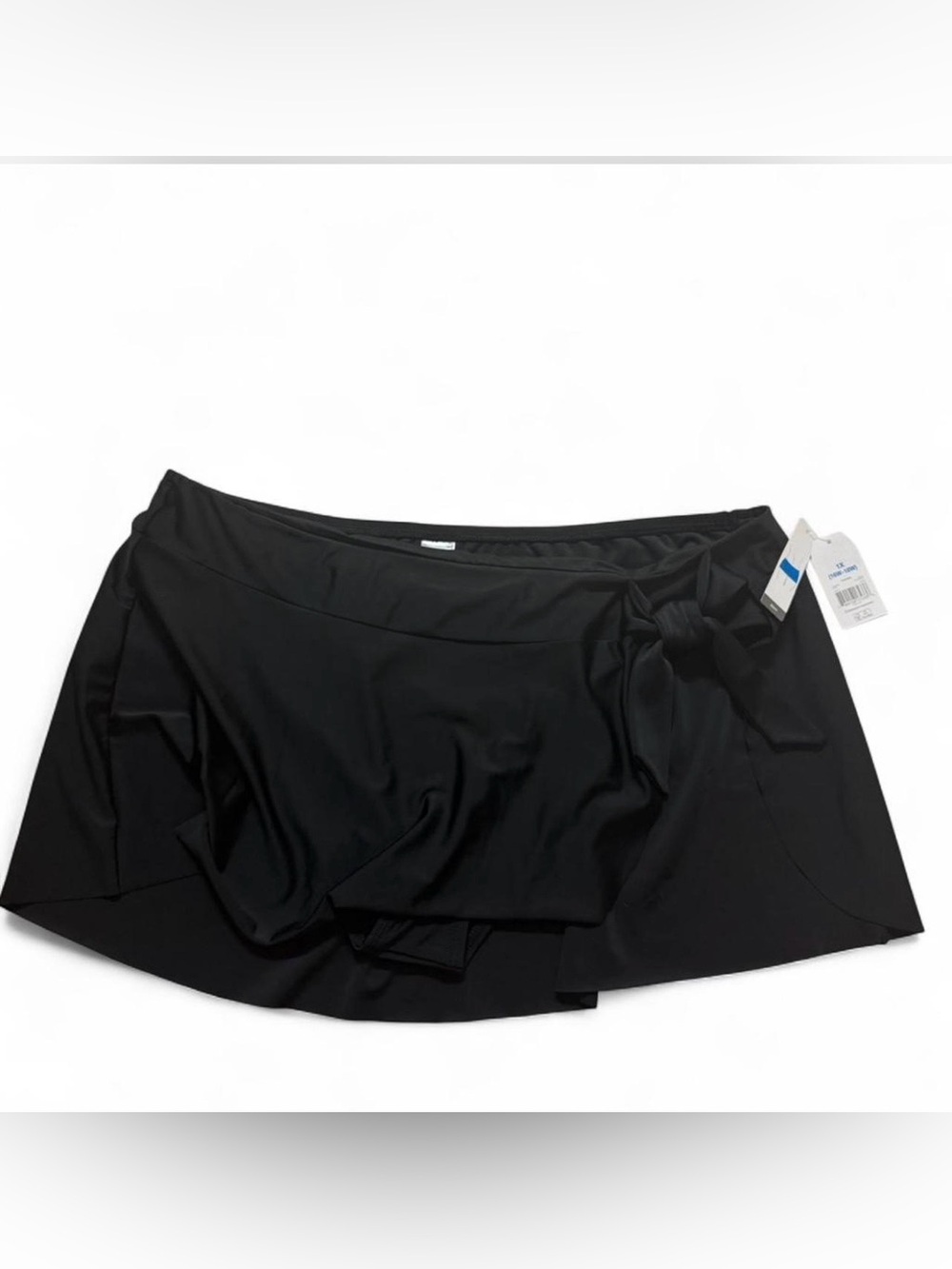 H&M Black Swim Skirt with Waist Tie